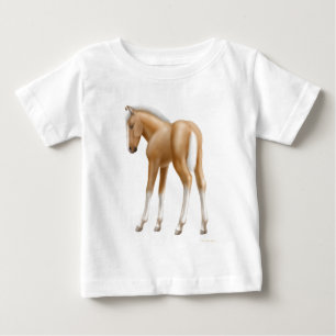 T-shirt de nourrisson de poulain de palomino