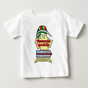 T-shirt de nourrisson de signe de plage de