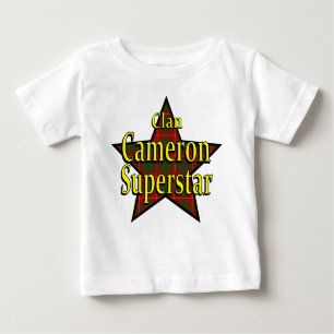 T-shirt de nourrisson de superstar de Cameron de