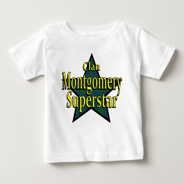 T-shirt de nourrisson de superstar de Montgomery (Devant)