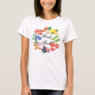 T-shirt de nourriture fraîche - femmes