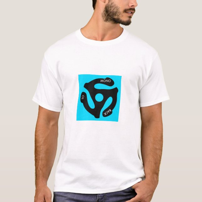 T-shirt De nouveau au bleu mono de chemise de 45 (Devant)