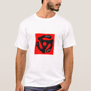 T-shirt De nouveau au rouge mono de chemise de 45