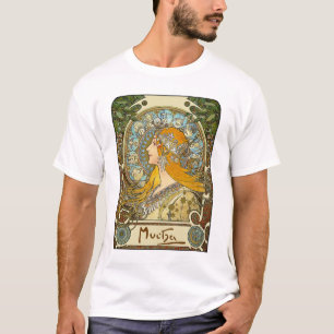 T-shirt de Nouveau d'art de Mucha - zodiaque -