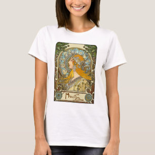 T-shirt de Nouveau d'art de Mucha - zodiaque -