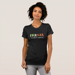 T-shirt de nouveauté graphique féminin IRISH Excel