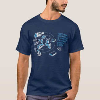 T-shirt de nuage d'INSECTE - bleu