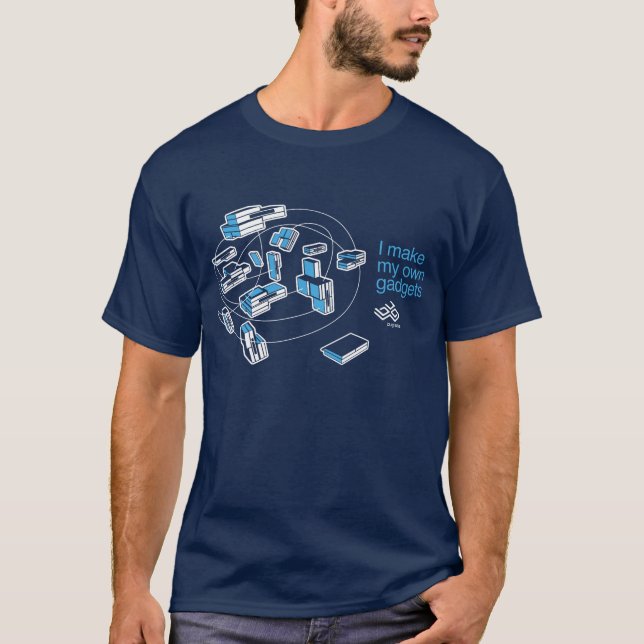 T-shirt de nuage d'INSECTE - bleu (Devant)