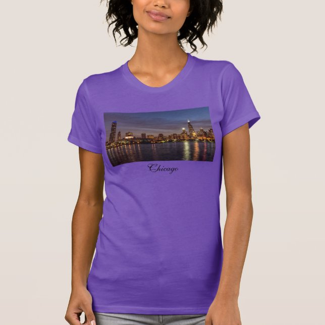 T-shirt de nuit de Chicago (Devant)