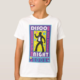 T-shirt de nuit de disco d'enfants