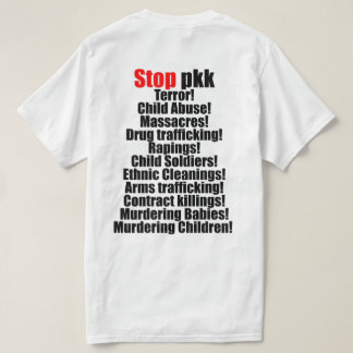 T-shirt De pair contre le terrorisme de pkk