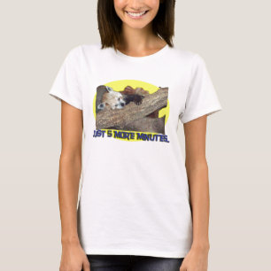 T-shirt De panda rouge de sommeil de juste 5 plus minutes
