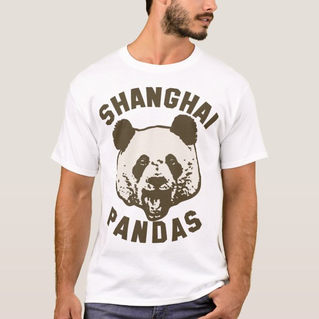 T-shirt de pandas de Changhaï (Devant)