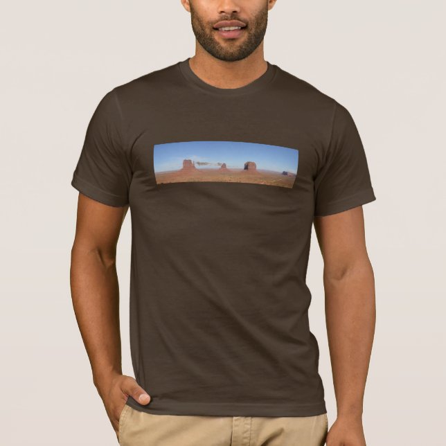 T-shirt de panorama de vallée de monument (Devant)
