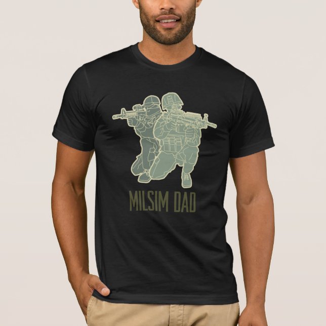 T-shirt de papa de Milsim (Devant)