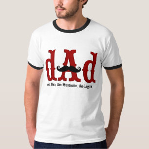 T-shirt de papa de moustache