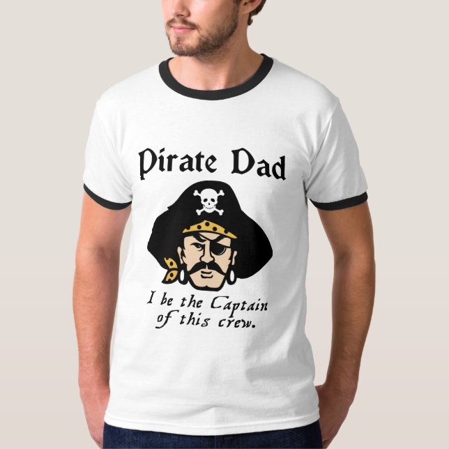 T-shirt de papa de pirate (Devant)