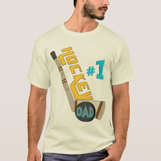T-shirt de papa d'hockey du numéro 1