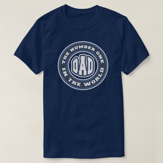 T-shirt de papa du numéro 1 (Design devant)