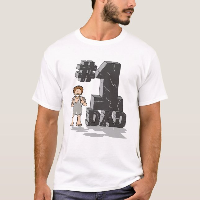 T-shirt de papa du numéro 1 (Devant)