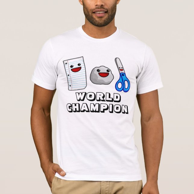 T-shirt de papier délicieux de champion du monde (Devant)