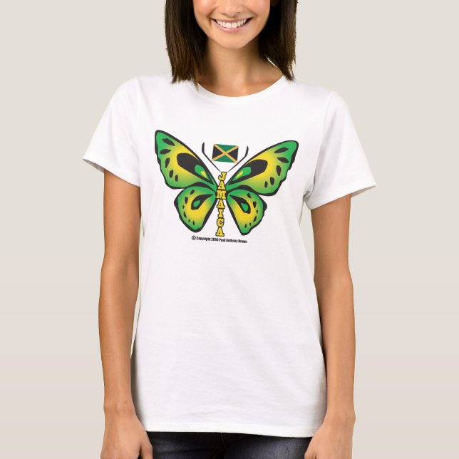 T-shirt de papillon de la Jamaïque (Devant)