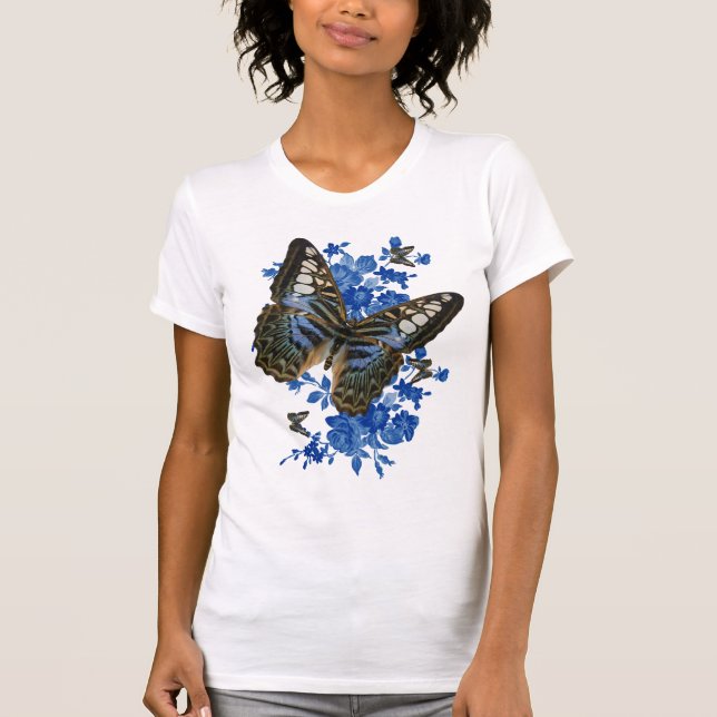 T-shirt de papillon - T-shirt de papillon de dames (Devant)