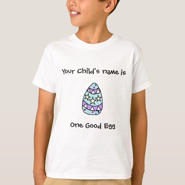 T-shirt de Pâques de l'enfant personnalisable (Devant)