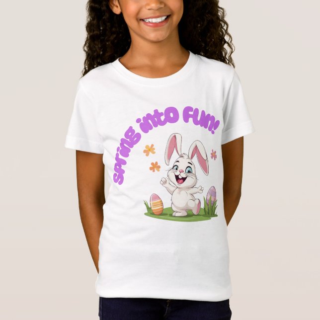 T-shirt de Pâques Girls Jersey (Devant)