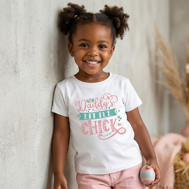 T-shirt de Pâques pour enfants Daddy Little Chick (Créateur téléchargé)