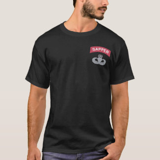 T-shirt de parachutiste de maître d'étiquette de