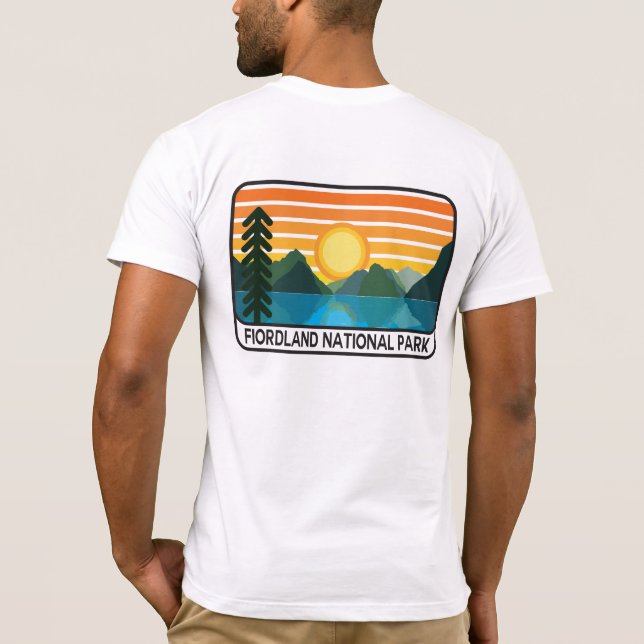 T-shirt de parc national de Fiordland (Dos)
