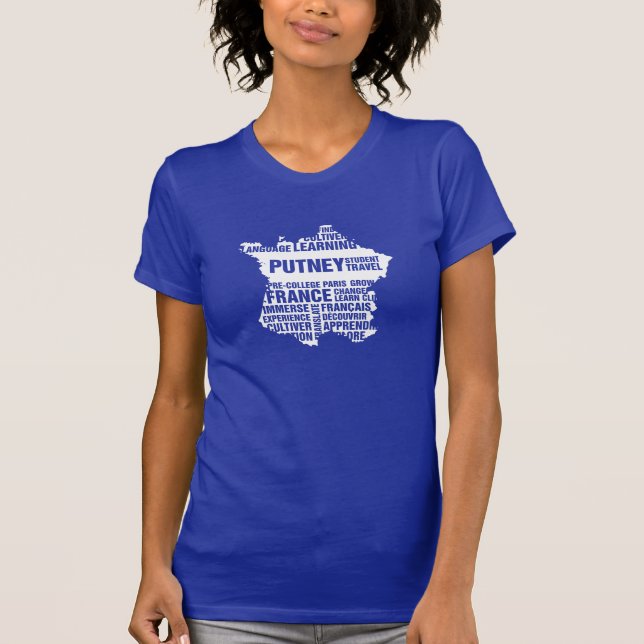 T-shirt de Paris de Pré-Université dans des (Devant)
