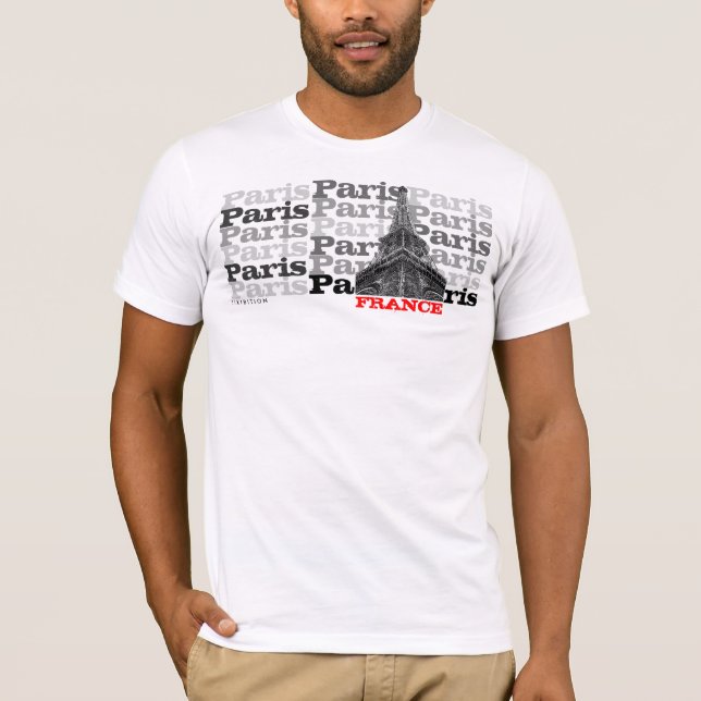 T-shirt de Paris France Eiffel (Devant)