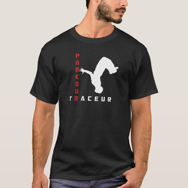 T-shirt de Parkour Traceur (Devant)