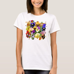 T-SHIRT DE PATCHWORK DE PENSÉE (2)