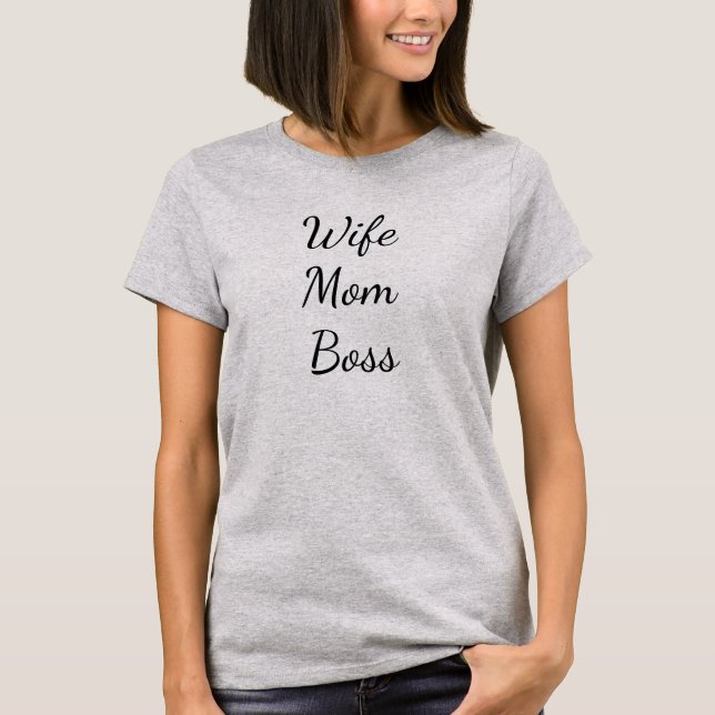 T-shirt de patronne femme mère pour femmes (Devant)