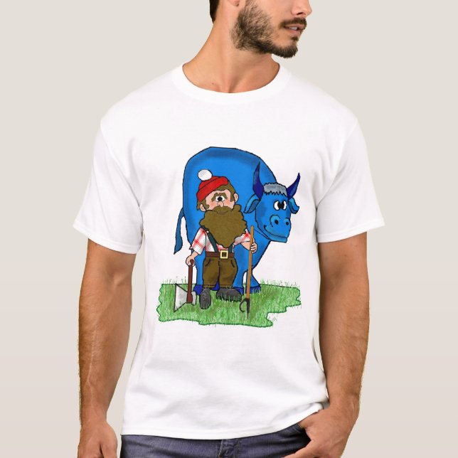 T-shirt de Paul Bunyan Customizeable par (Devant)