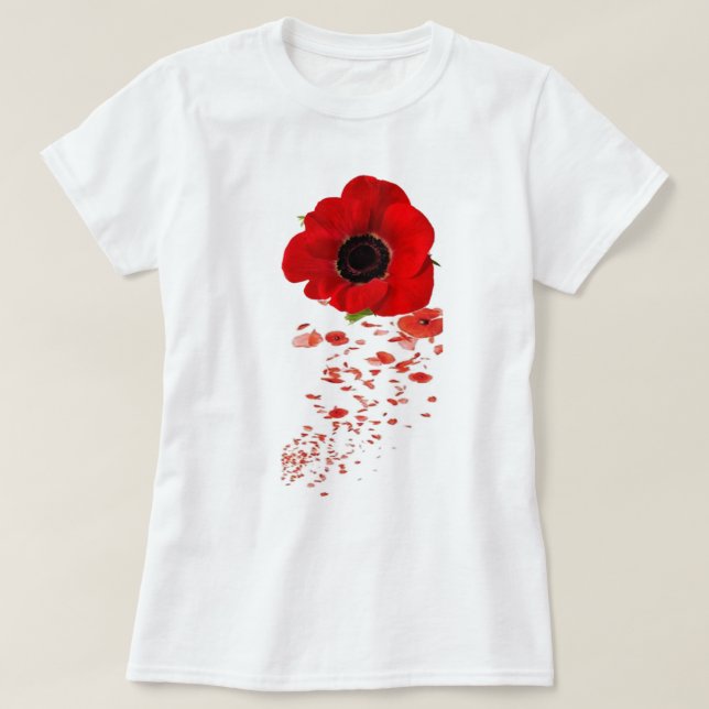 T-shirt de pavot de souvenir (Design devant)