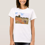 T-shirt de pavots de Monet<br><div class="desc">T-shirt de pavots de Monet. Huile sur la toile à partir de 1873. Une de Monet le plus célèbre et de peintures plus tôt aimées, Coquelicots ou pavots rouges comporte deux femmes marchant avec leurs enfants dans un domaine ensoleillé des fleurs rouges de pavot. Un joli cadeau pour des fans...</div>