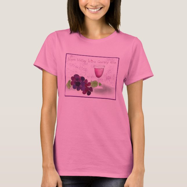 T-shirt de pays de vin de Napa Valley (Devant)