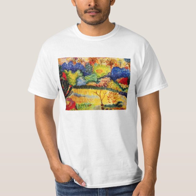 T-shirt de paysage de Gauguin Tahitian (Devant)