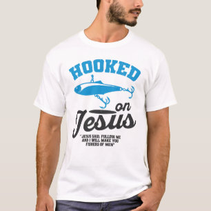 T-Shirt de pêche chrétien accroché à Jésus – Pêche