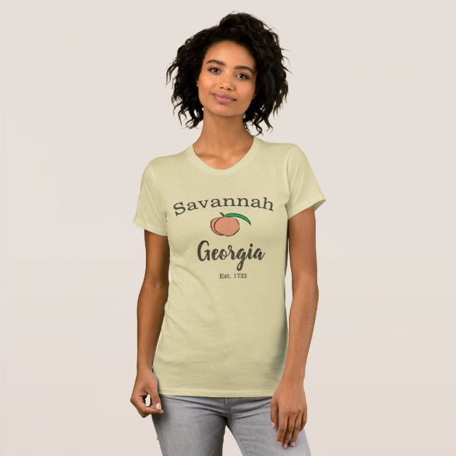 T-shirt de pêche de la Géorgie de la savane pour (Devant entier)