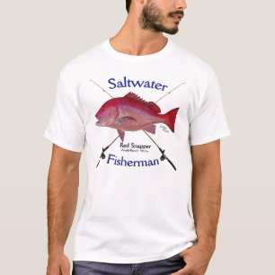 T-shirt de pêche d'eau de mer de fishermans de