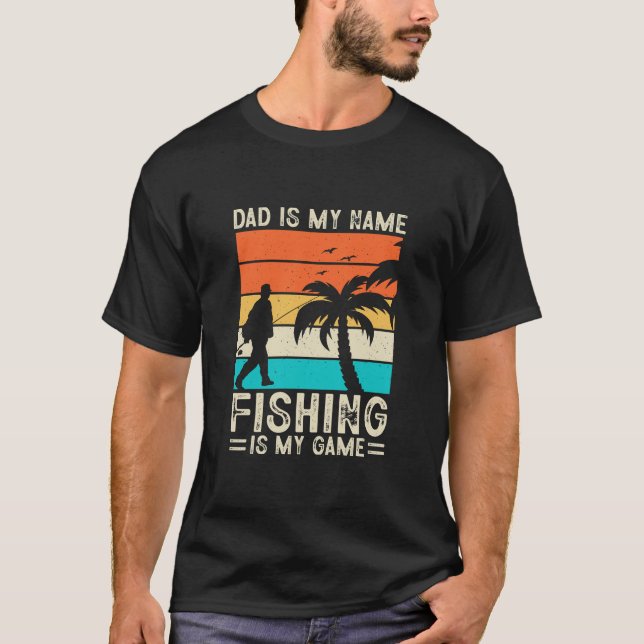 T-shirt de pêche papa (Devant)