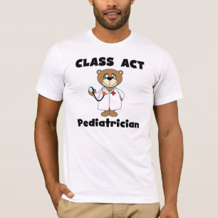 T-shirt de pédiatre d'acte de classe d'ours
