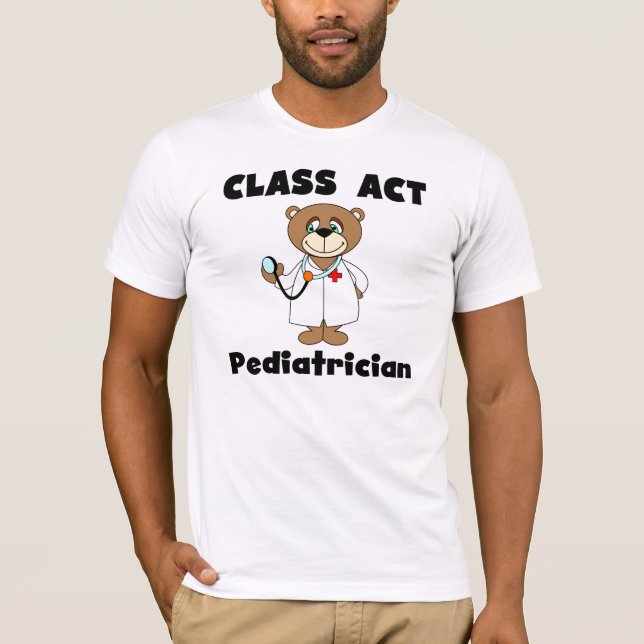 T-shirt de pédiatre d'acte de classe d'ours (Devant)