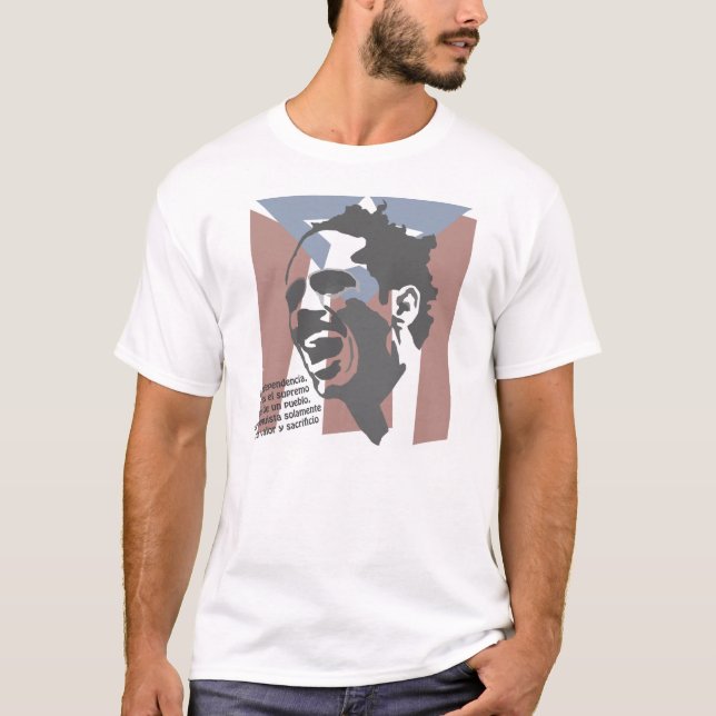 T-shirt de Pedro Albizu Campos (Devant)