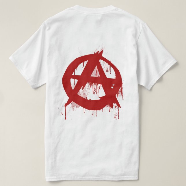 T-shirt de peinture d'anarchie (Design dos)